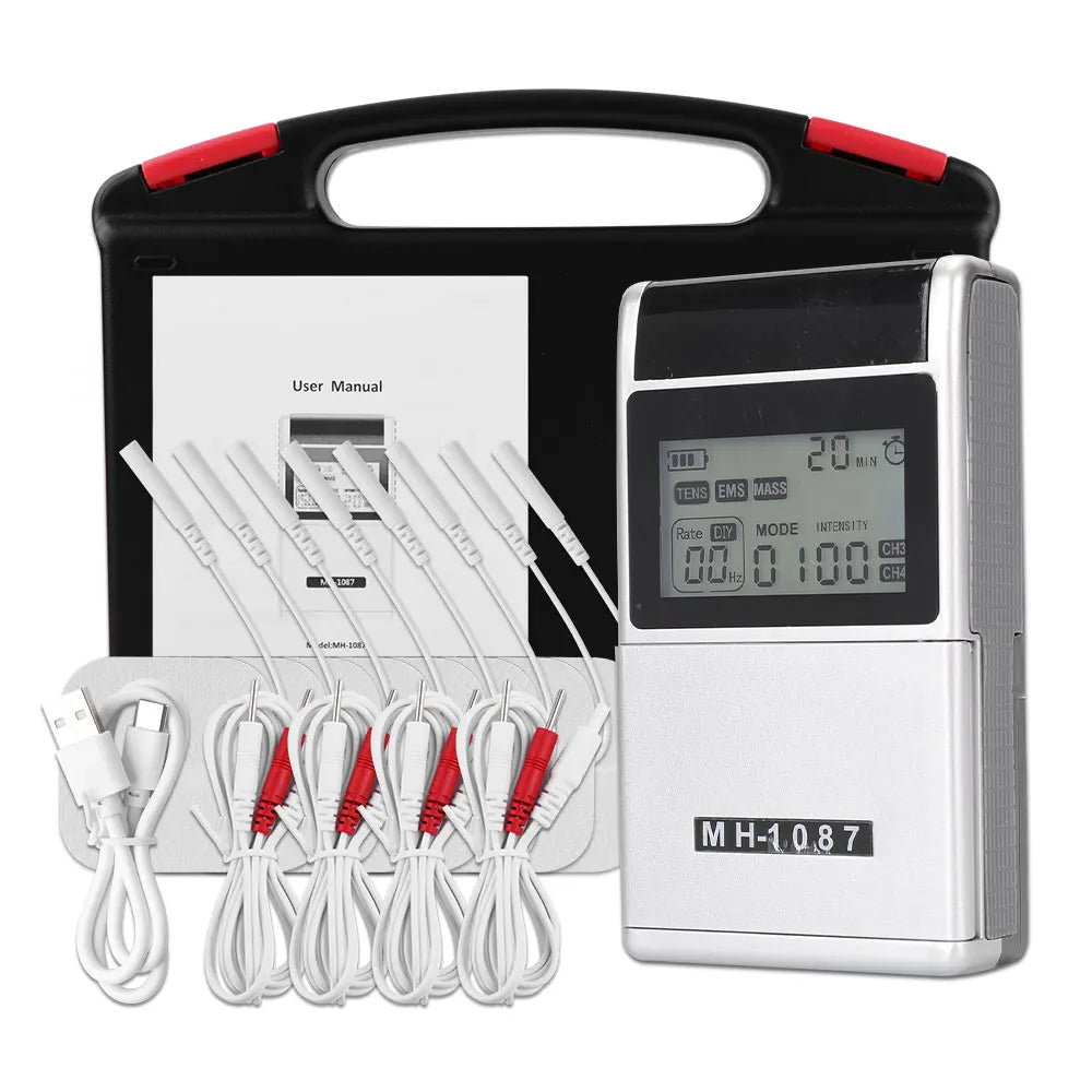 EMS TENS Unit Machine EMS Electric Muscle Therapy Stimulator Physiotherapy Pulse Electric Massage Device Back Body Neck Massager