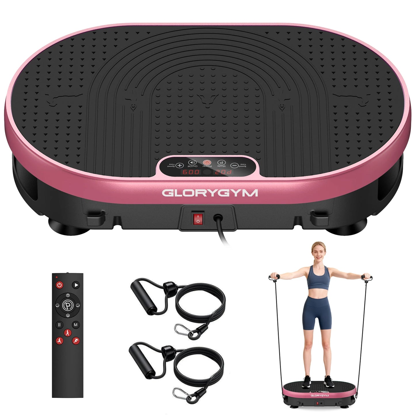 Vibration Plate Whole Body Exercise Machine With 120 Levels Remote Control