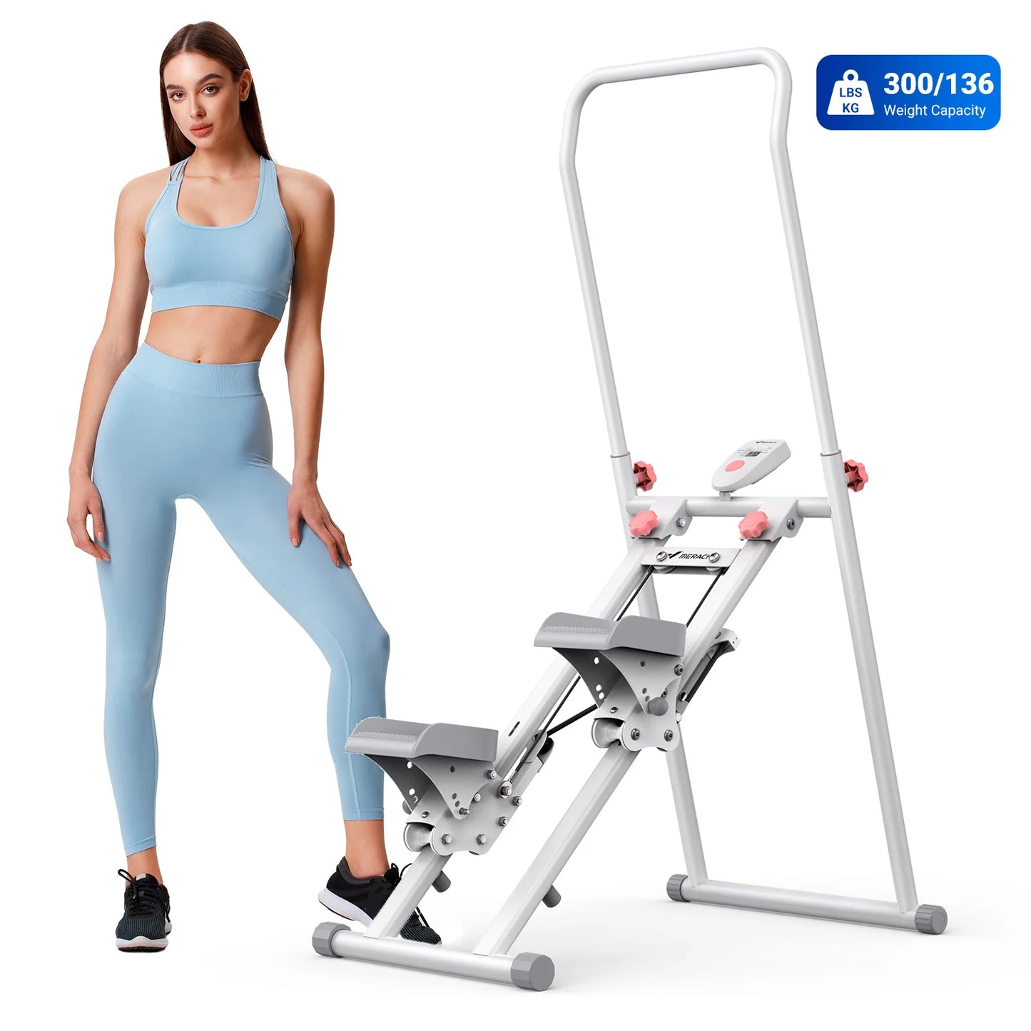 MERACH Stair Stepper for Home Gym Exercise New Version Vertical Climber Machine Full-Body Workout Compact Folding Cardio Stepper
