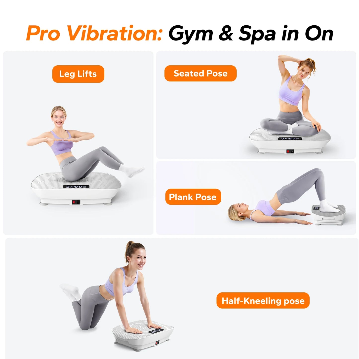 Elevate your wellness routine with the CV30 vibration plate for a fast, whole body workout in minutes.