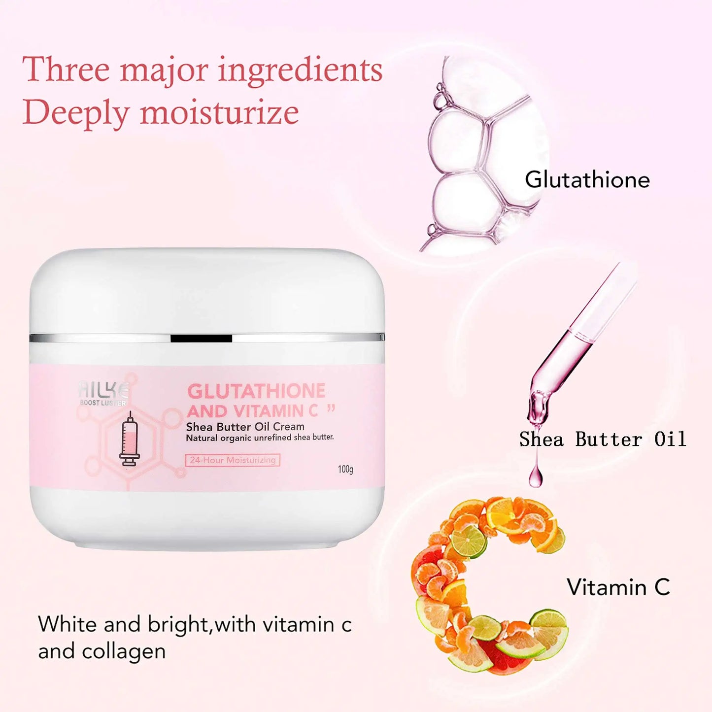 AILKE Whitening And Lightening Cream For Face And Body With Shea Butter