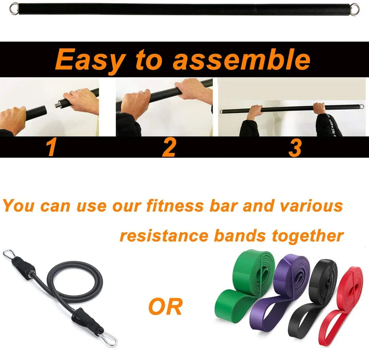 150lb Fitness Booty Resistance Elastic Band Workout for Training Home Exercise Sport Gym Dumbbell Harness Set Expander Equipment