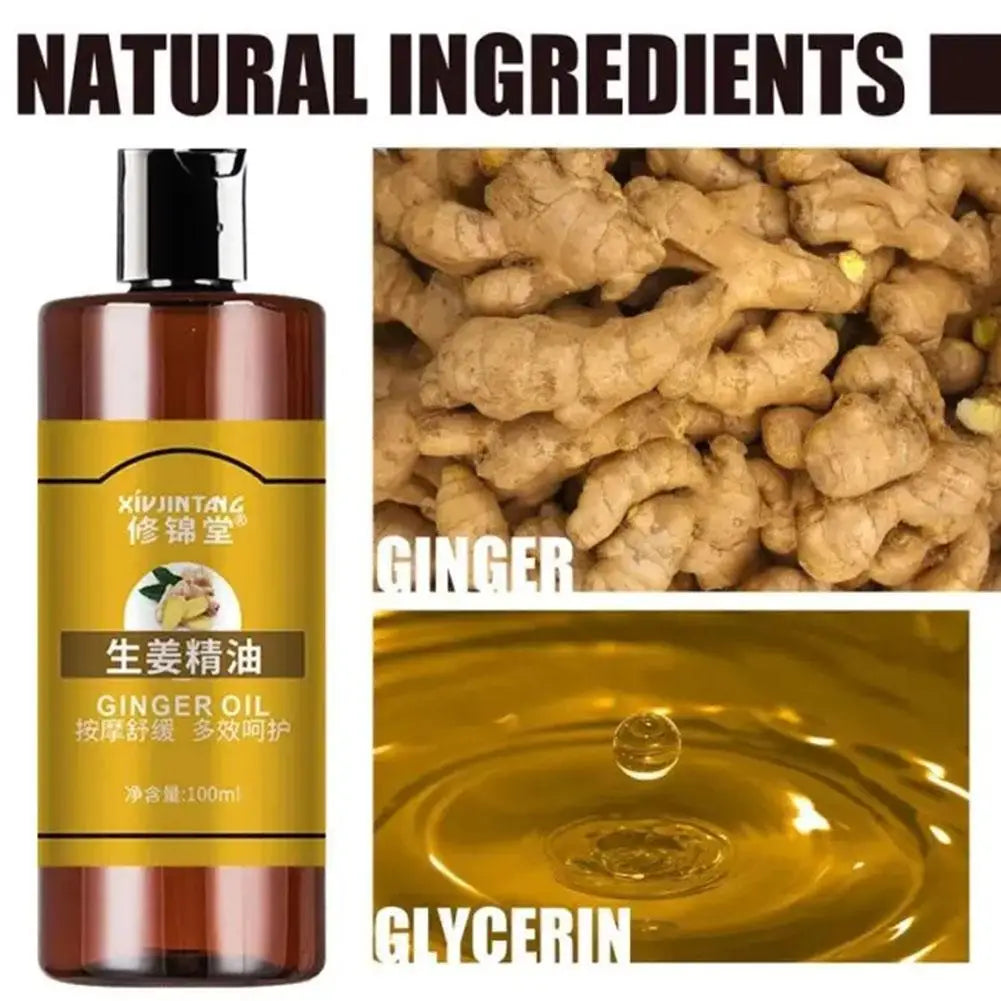Ginger Essential Oil Massage Hydrating Body Oil For Skin Care And Relaxation