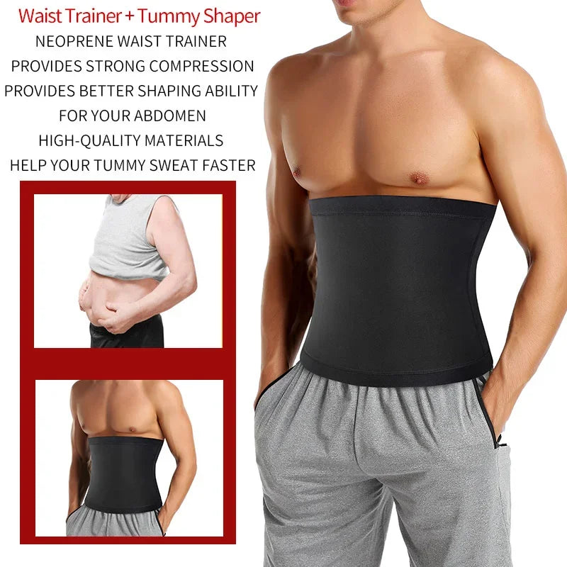 Turn up your training and sculpt your midsection with this men’s abdomen reducer sauna belt.