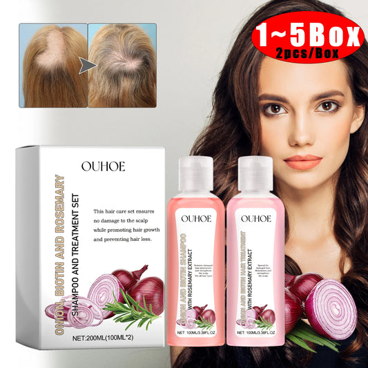 Biotin Rosemary Shampoo And Conditioner Set For All Hair Types Paraben Free