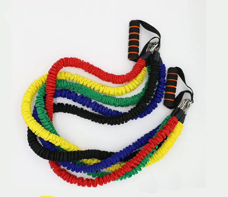 Latex Resistance Bands Set Heavy Duty Strength Training For Men Women Home Gym Non-Slip Handles Durable Fitness Kit