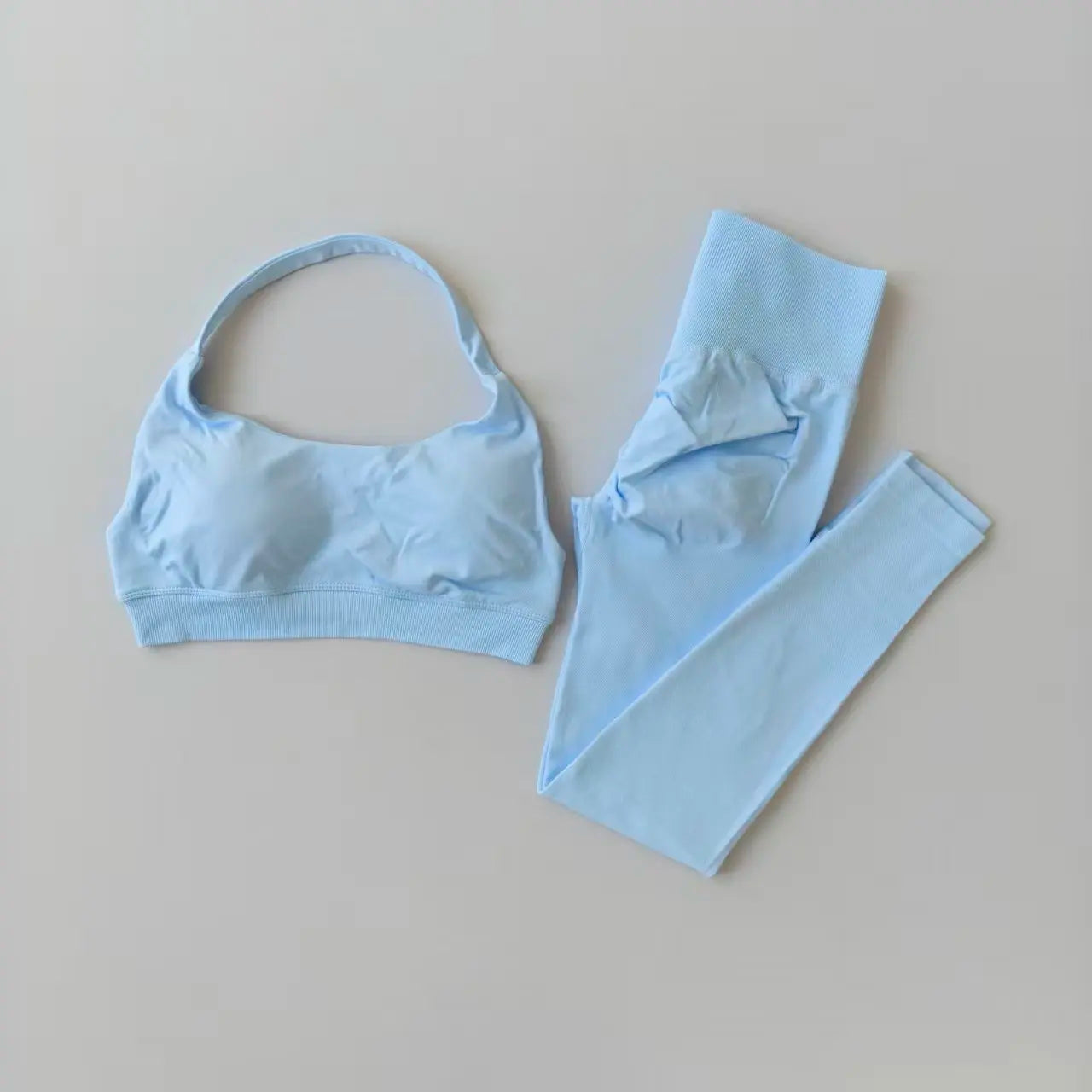 Seamless Yoga Suit Women's Beauty Back Sports Bra Lingerie Peach Buttocks Fitness High Waist Legigngs Gym Yoga Suit Pilates Set