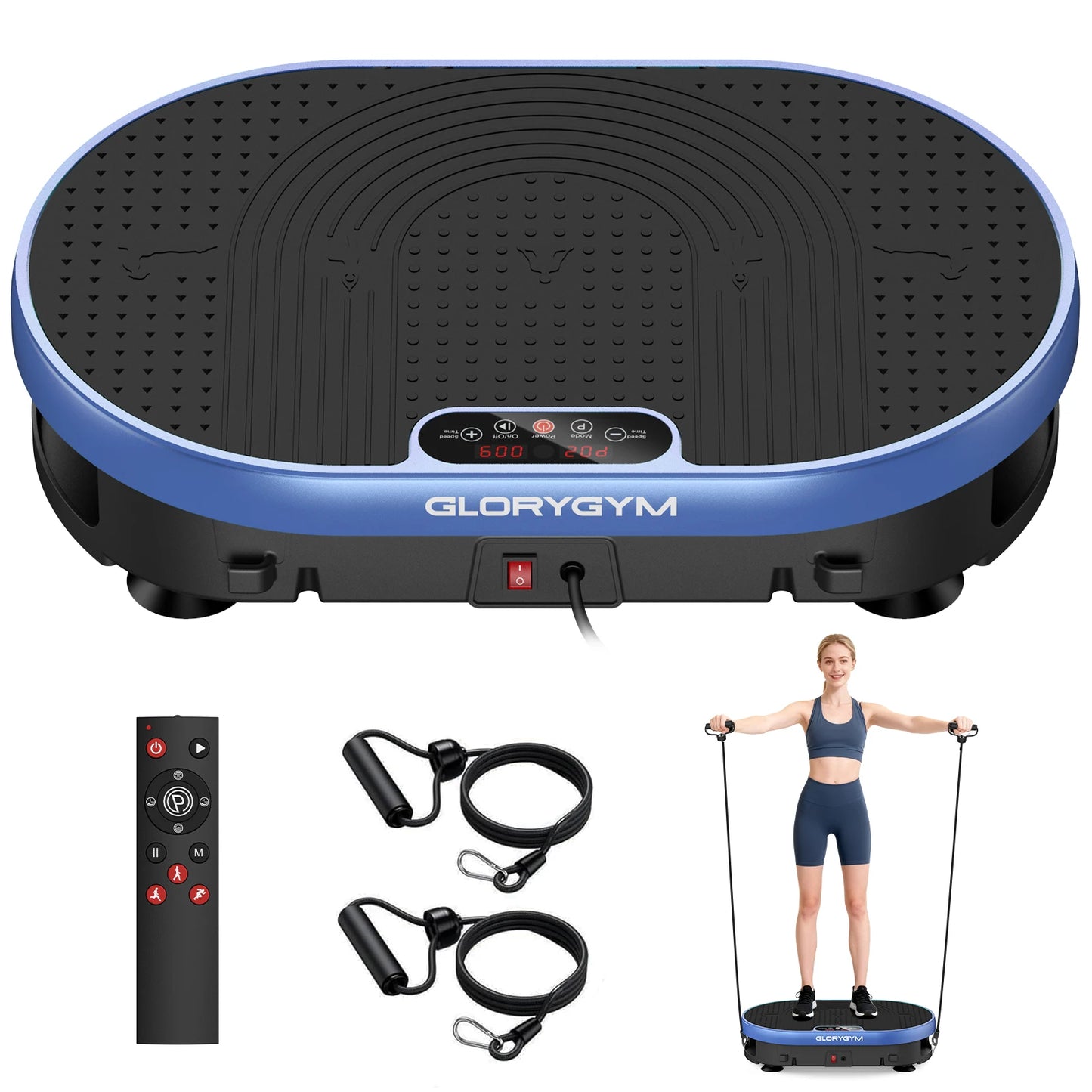 Vibration Plate Whole Body Exercise Machine With 120 Levels Remote Control