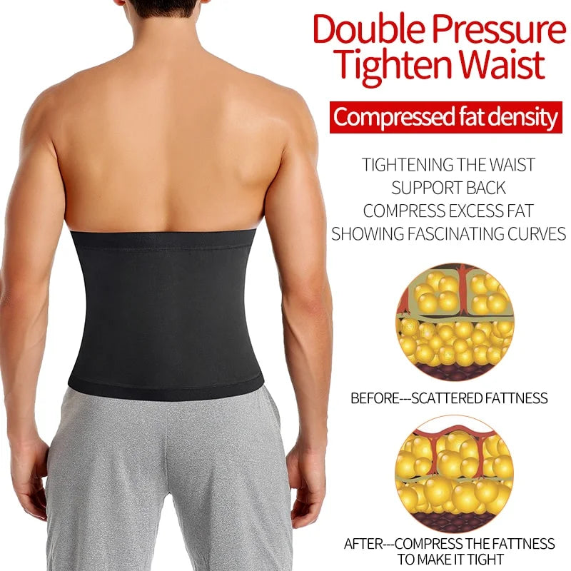 Turn up your training and sculpt your midsection with this men’s abdomen reducer sauna belt.