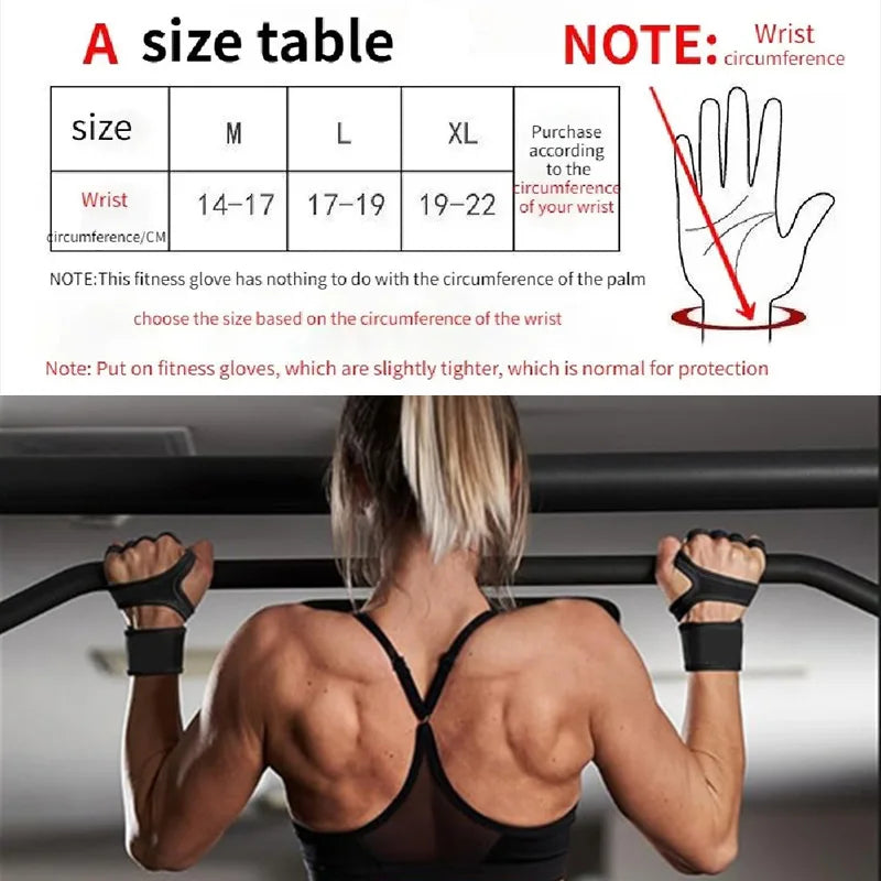 Half Finger Lifting Gloves for Men Women Non Slip Breathable Palm Protection