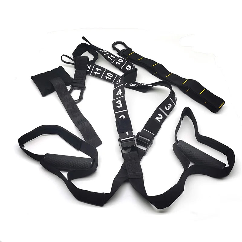 Pro Suspension  Resistance Bands Trainer  Bodyweight Training Straps At Home Office Gym Include Extension Belts Door Anchor