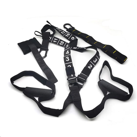 Pro Suspension  Resistance Bands Trainer  Bodyweight Training Straps At Home Office Gym Include Extension Belts Door Anchor