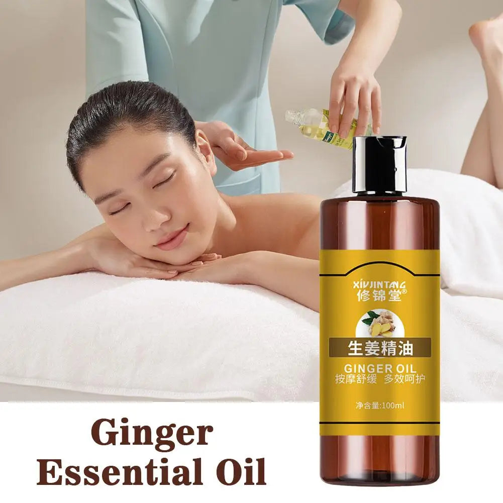 Ginger Essential Oil Massage Hydrating Body Oil For Skin Care And Relaxation