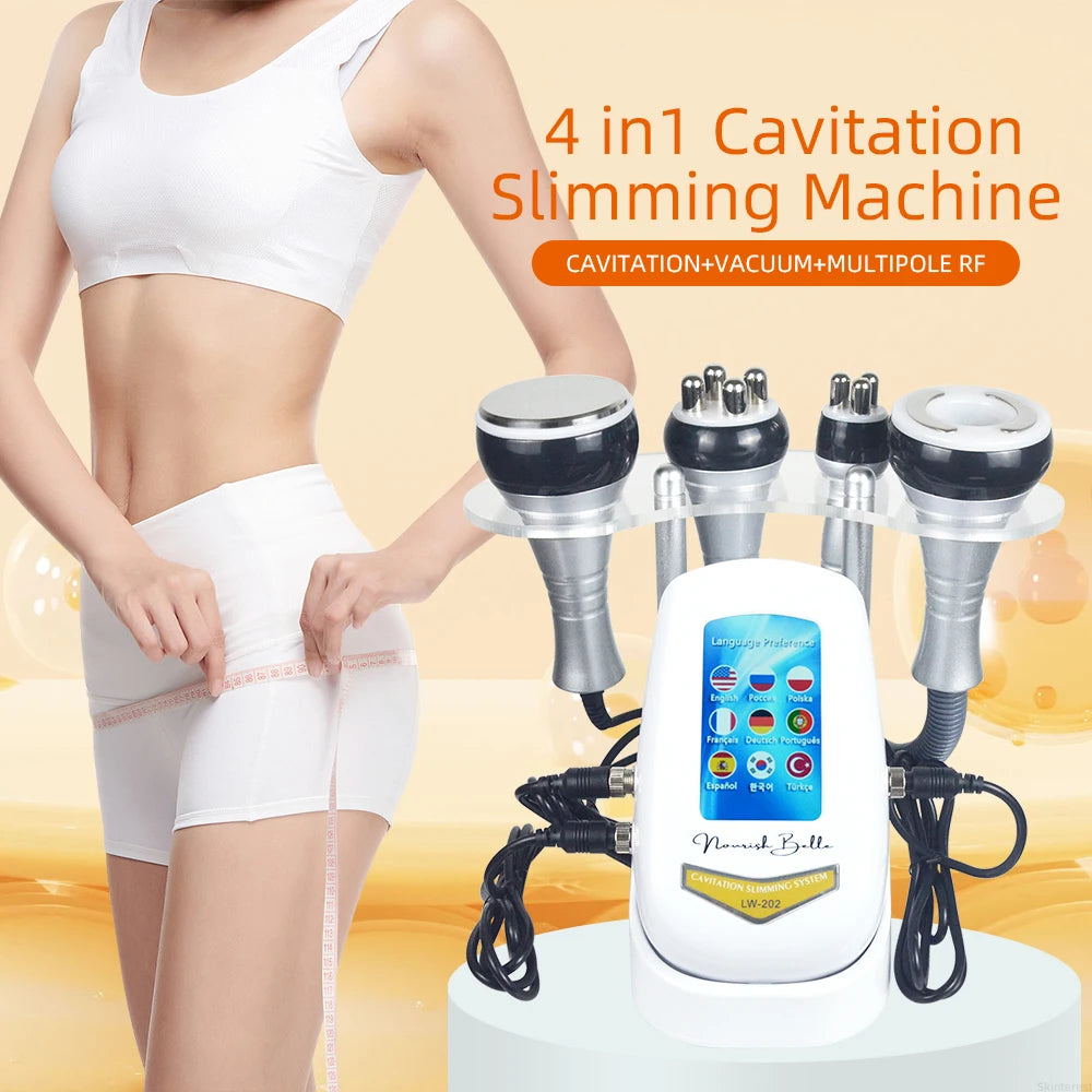 Three In One 40K Body Slimming Massager Cavitation Machine For Face And Body