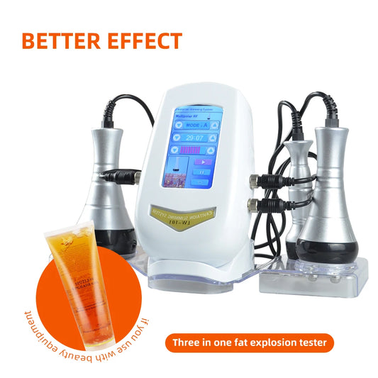 Three In One 40K Body Slimming Massager Cavitation Machine For Face And Body