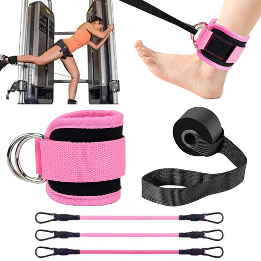 Ankle Straps Resistance Bands Set Fitness Workout Exercise Equipment Ankle Weight Yoga Elastic Fitness Band For Gym Man Woman