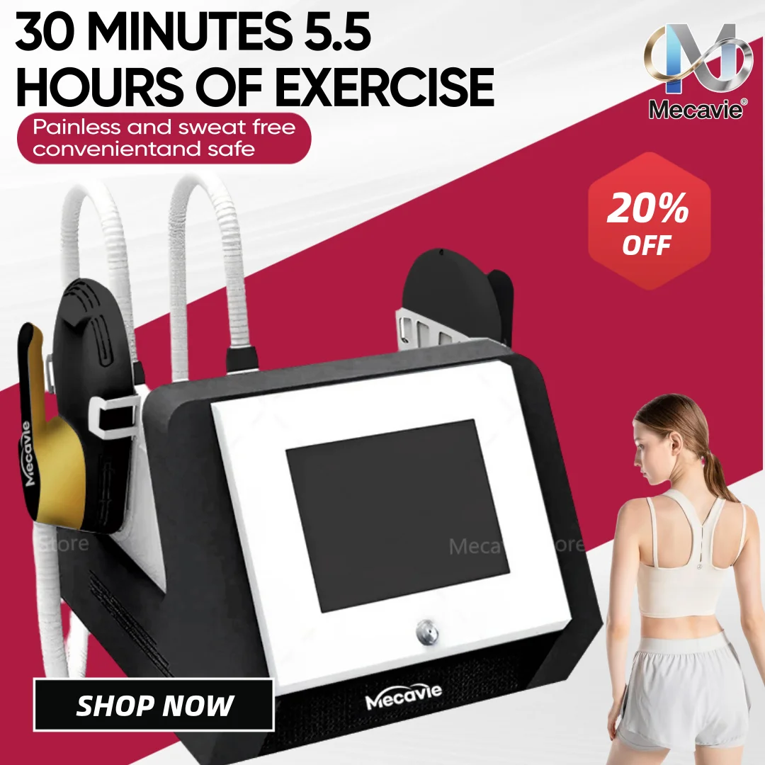 MECAVIE 6500W EMS RF Muscle Stimulator Body Shaper With 15 Modes