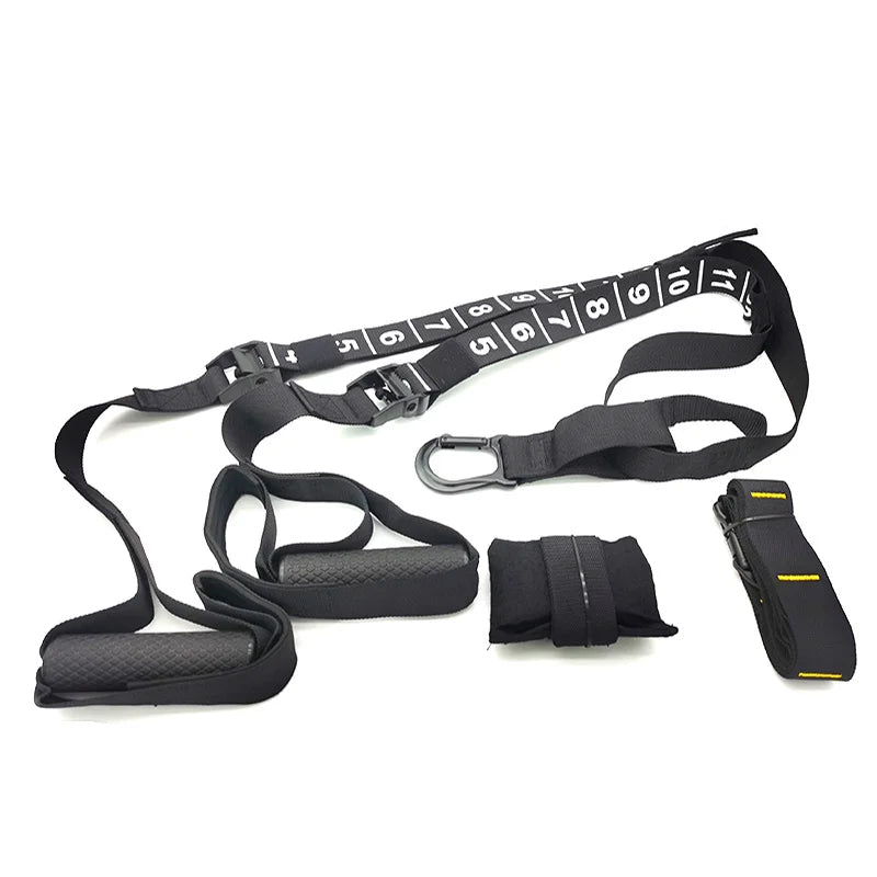 Pro Suspension  Resistance Bands Trainer  Bodyweight Training Straps At Home Office Gym Include Extension Belts Door Anchor
