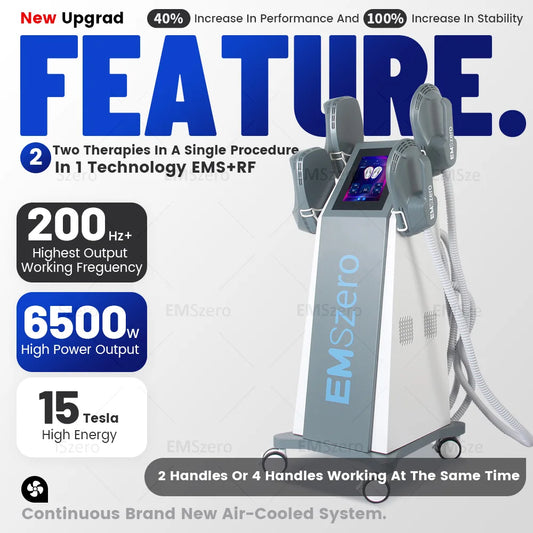 Professional EMSzero NEO 6500W RF Machine Hi-EMT Body Sculpting Fat Burning EMS Slimming Beauty Equipment