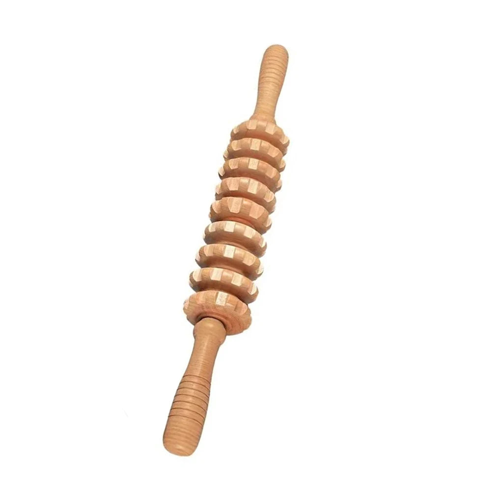 Wood Therapy Massage Tools Wooden Lymphatic Drainage Massager Maderoterapia Kit for Anticellulite, Body Contouring, Muscle Relax