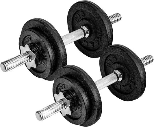 Adjustable Dumbbell Set 40 To 200 Lbs With Star Lock Collars For Home Gym