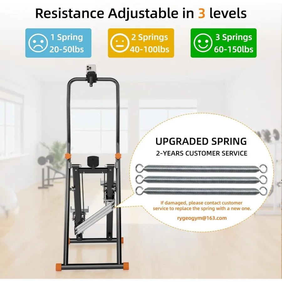 Stair Stepper for Home Upgraded Vertical Climber Machine for Full-Body Workout Compact Folding Cardio Exercise Climber Resistan