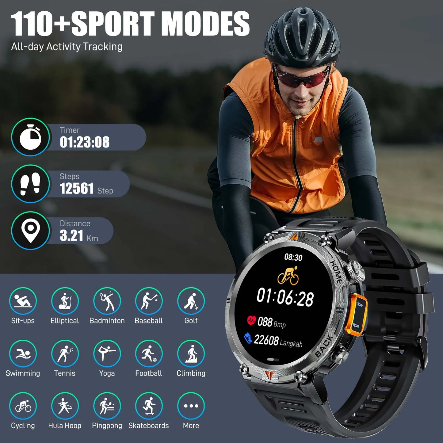 Elevate your everyday with a Bluetooth Call smartwatch that keeps pace with your life.