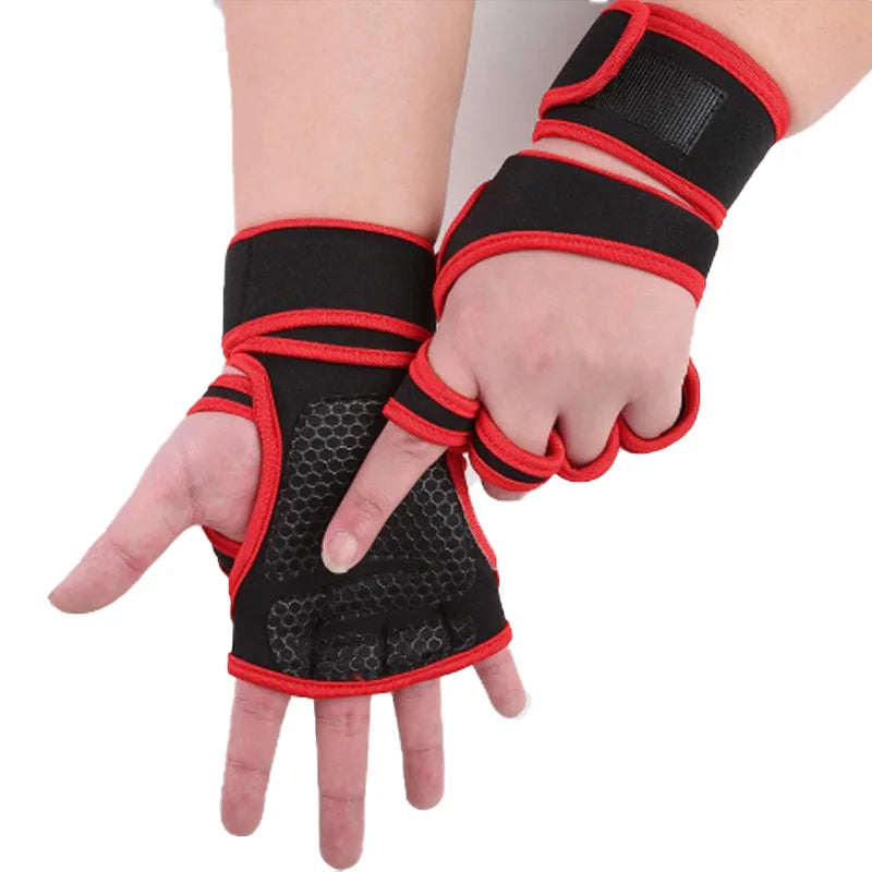 Half Finger Lifting Gloves for Men Women Non Slip Breathable Palm Protection