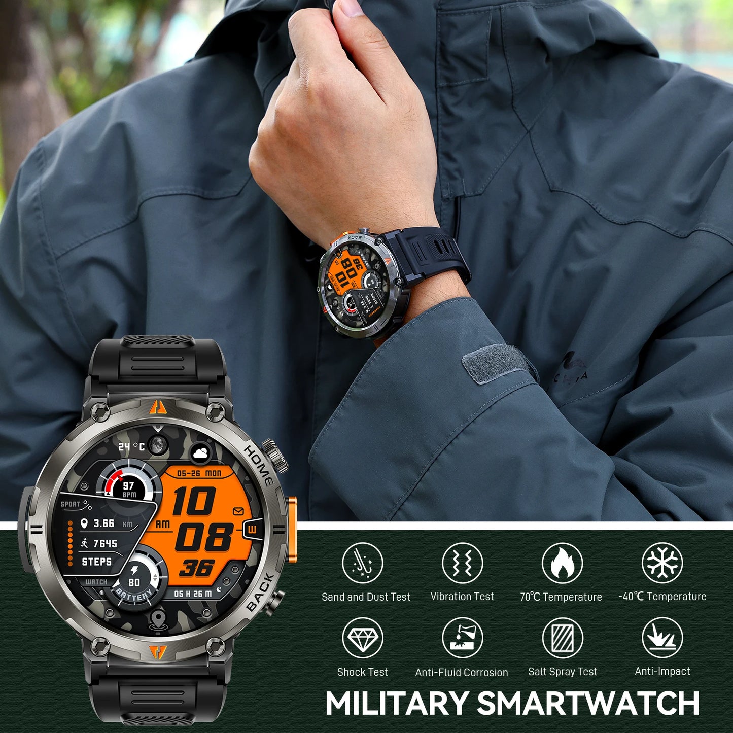 Elevate your everyday with a Bluetooth Call smartwatch that keeps pace with your life.