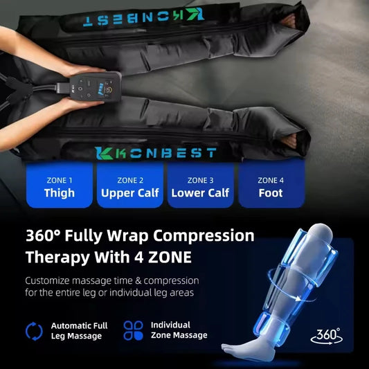 Recharge faster and soothe tired legs with your air compression leg massager, designed to accelerate recovery after workouts.