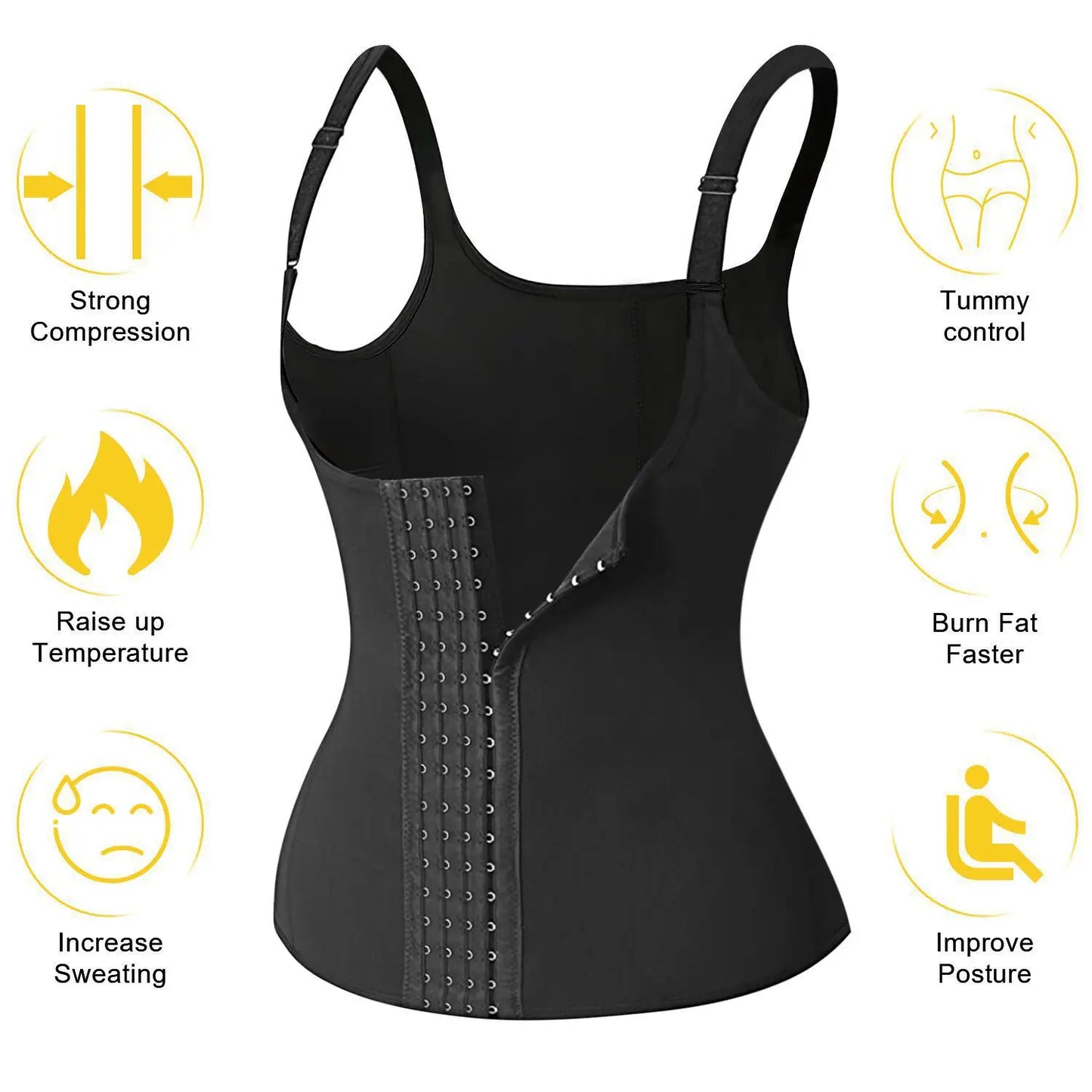 Shape your silhouette with a discreet waist trainer vest that fits your daily routine, supports your workouts, and helps you feel more confident as you move through your day.