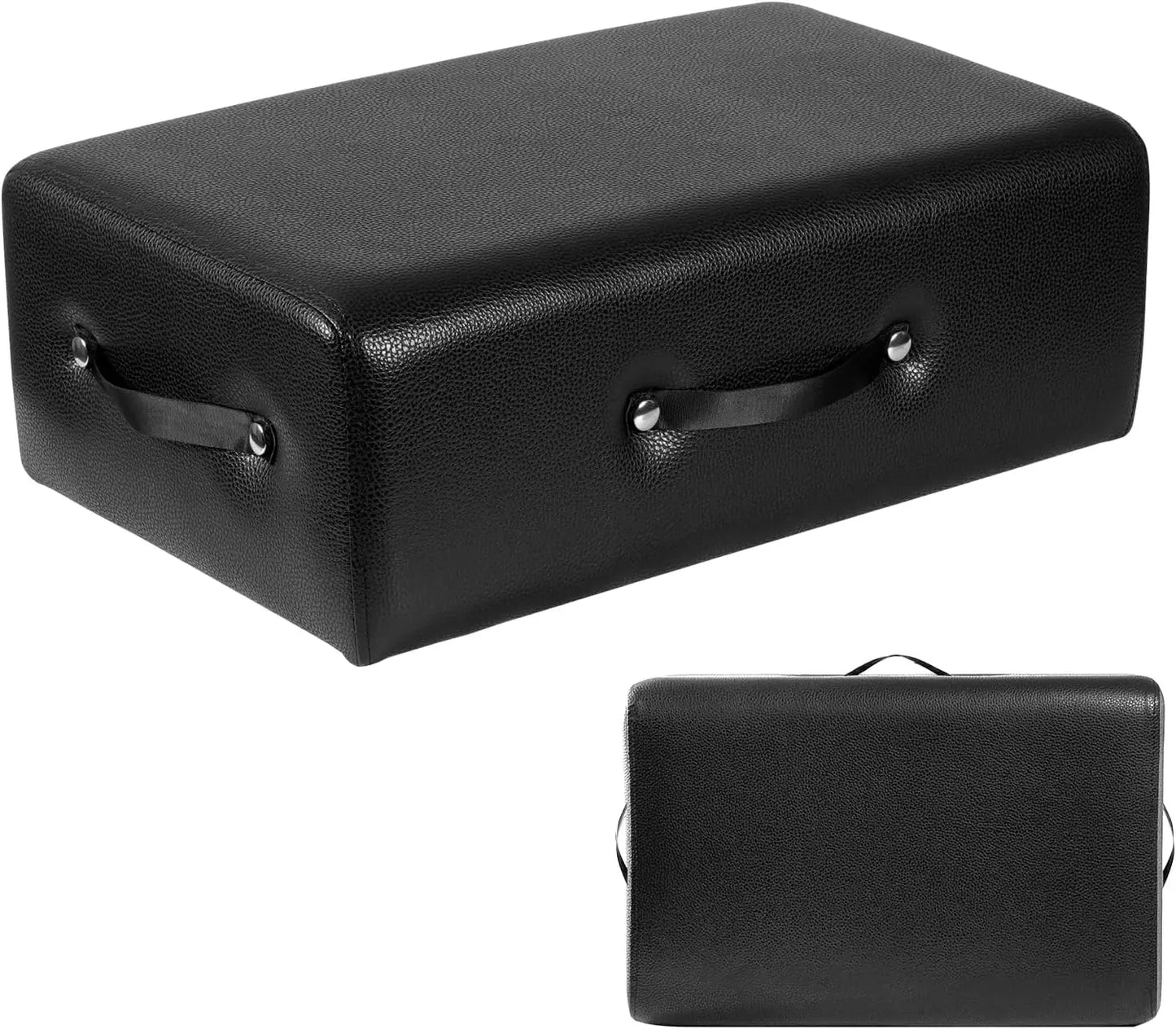 Pilates Sitting Box, Pilates Box for Home and Gym Use, Pilates Equipment Accessories, Pilates Reformer Box,Black