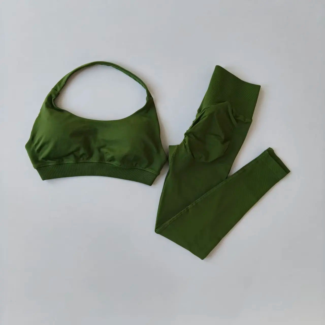 Seamless Yoga Suit Women's Beauty Back Sports Bra Lingerie Peach Buttocks Fitness High Waist Legigngs Gym Yoga Suit Pilates Set