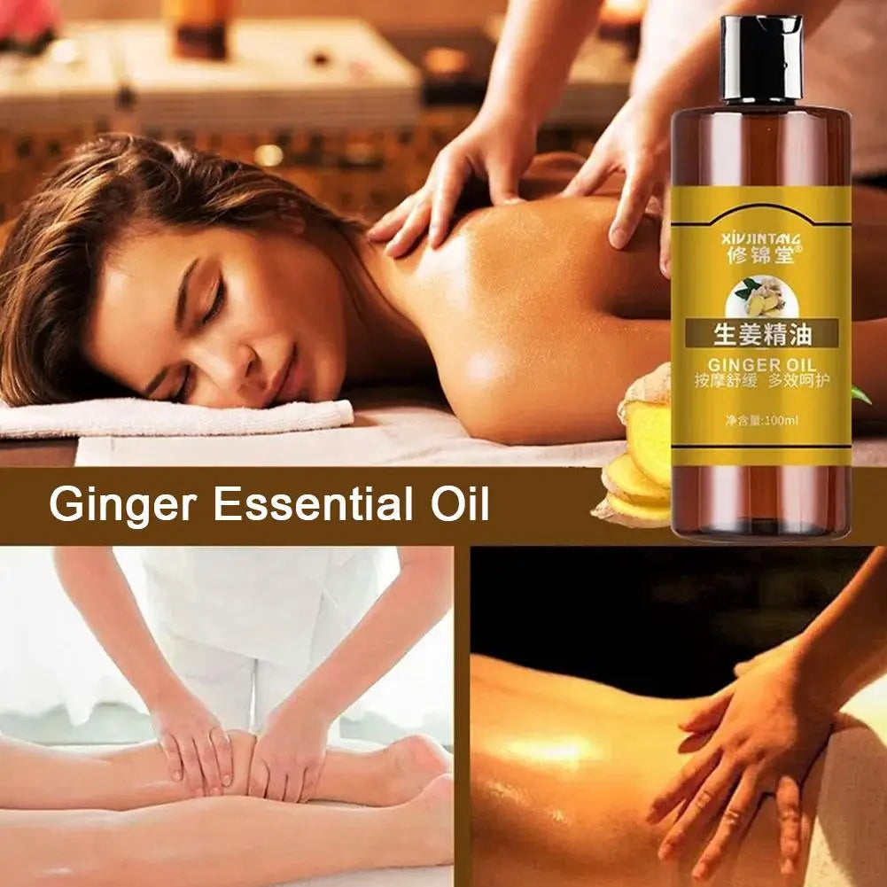 Ginger Essential Oil Massage Hydrating Body Oil For Skin Care And Relaxation