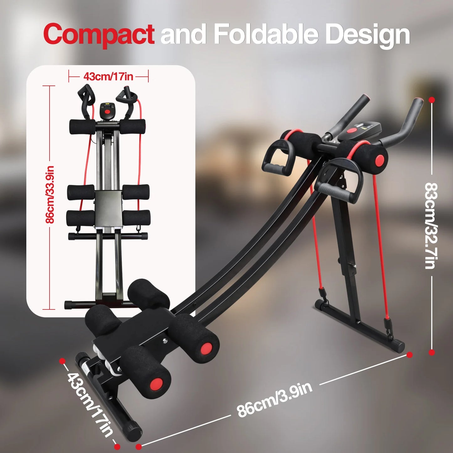 Revitalize your core with a foldable ab trainer that blends compact storage with a targeted, effective workout.