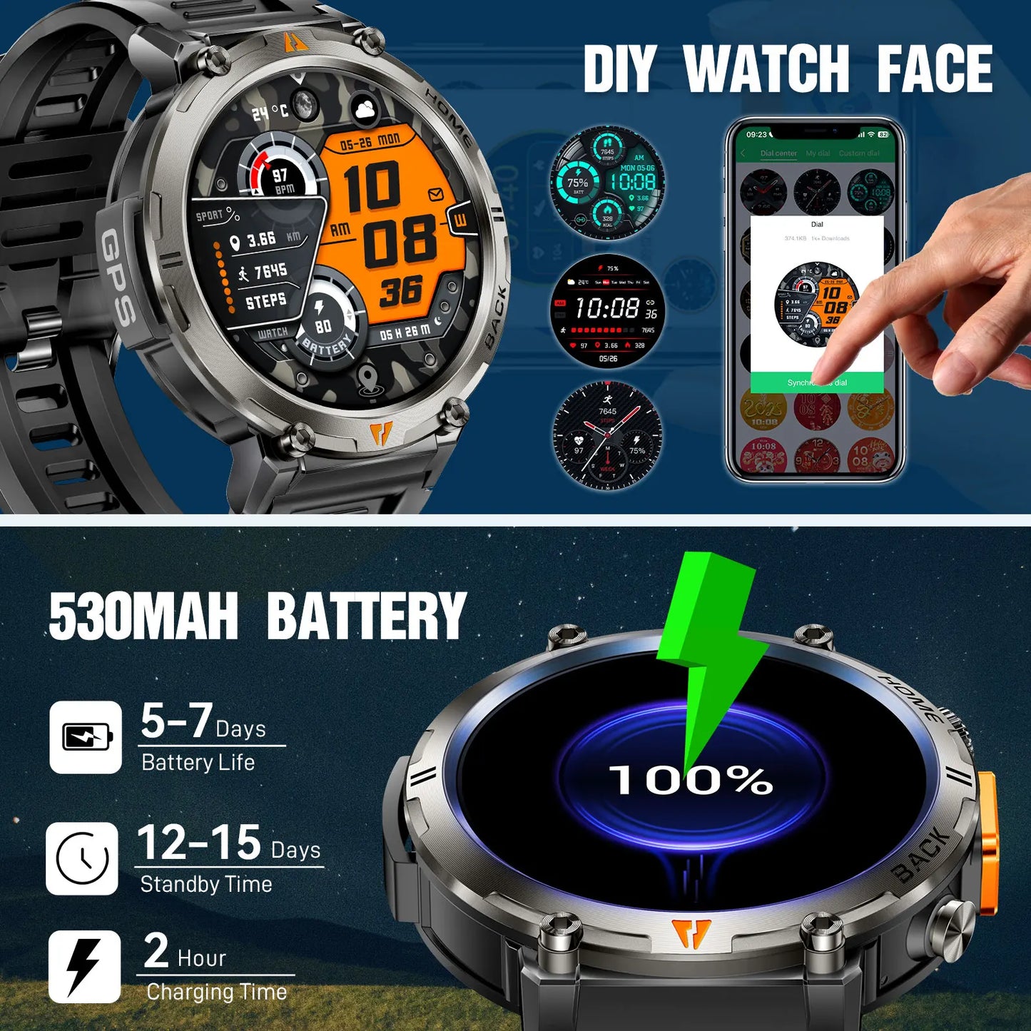 Elevate your everyday with a Bluetooth Call smartwatch that keeps pace with your life.