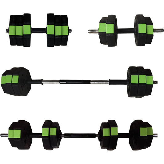 2 In 1 Adjustable Dumbbell Set With Iron Handle For Home Gym