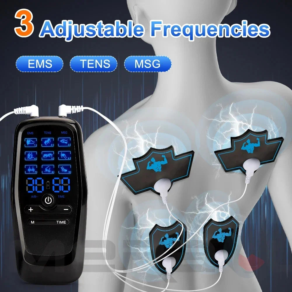 Electric Muscle Therapy Stimulator Tens Muscle Stimulator Electric EMS Acupuncture Body Massage Digital Therapy Slimming Machine